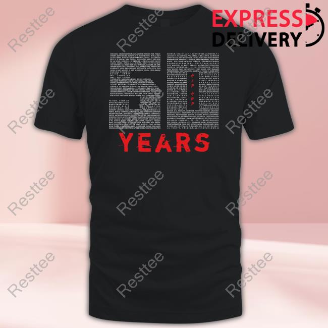 "50 Years" Of Hip Hop T-Shirt